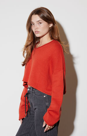 Effie Boxy Cropped Sweater image number 3