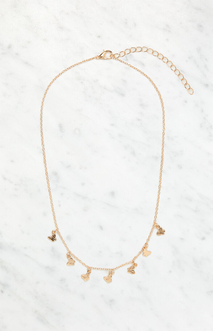 Mini Multi Butterfly Necklace