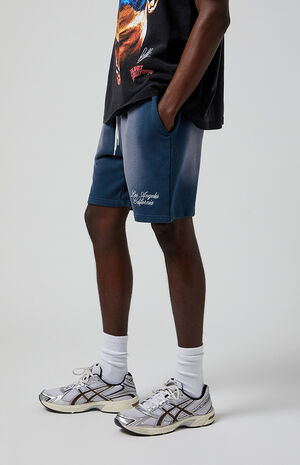 Navy Potassium Fleece Volley Sweat Shorts image number 3