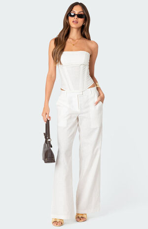 Arya Linen Look Pants image number 2
