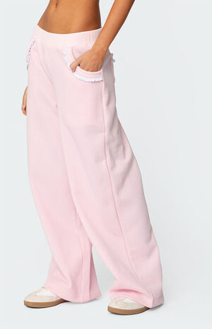 Ashtin Ruffle Trim Sweatpants image number 4