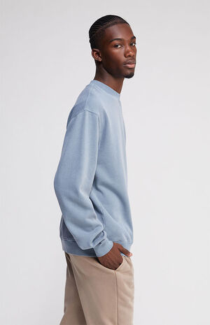 Blue Vintage Wash Crew Neck Sweatshirt image number 2