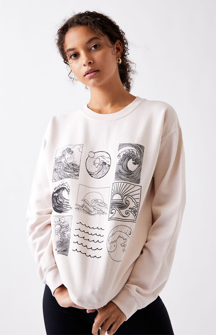 pacsun wave sweatshirt