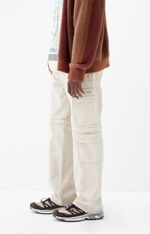 Dylan Baggy Jeans Cargo Zip-Off Cream image number 4