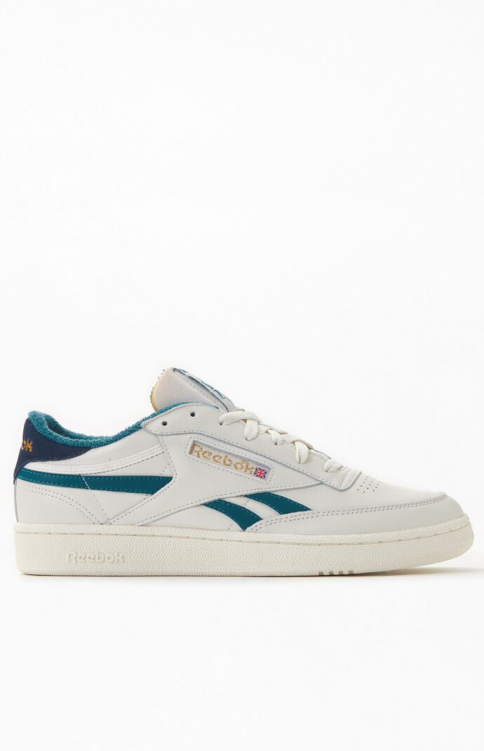 Off White & Blue Club C Revenge Shoes