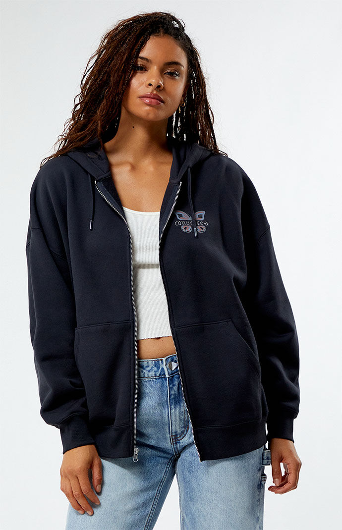 Converse zip hoodie online women's