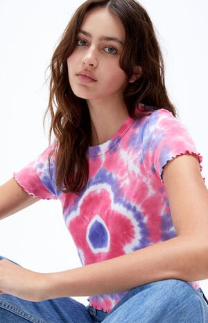 Flower Tie Dye T-Shirt Flower Tie Dye T-Shirt image number null