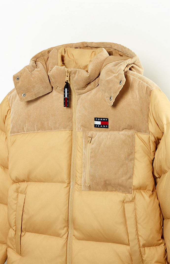 Tommy hilfiger cord puffer jacket sale