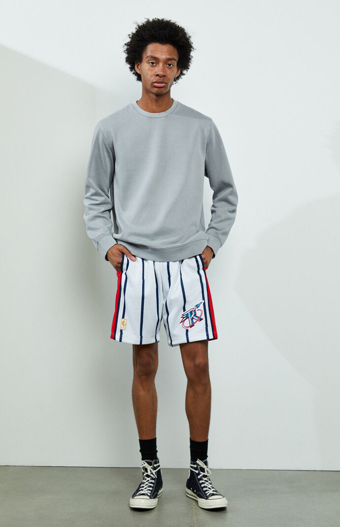 Mitchell Ness Swingman Rockets Basketball Shorts Pacsun