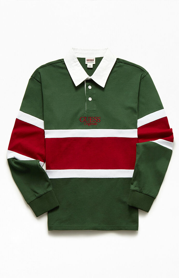 Guess long sleeve polo shirt 2025