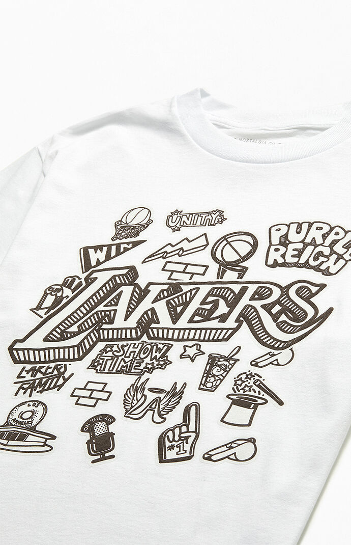 Mitchell & Ness Doodle Los Angeles Lakers T-Shirt | Pacsun