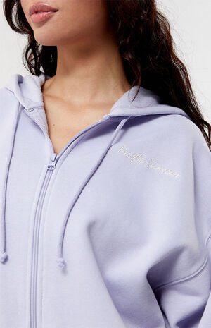 Pacific Sunwear Script Full Zip Hoodie image number 2