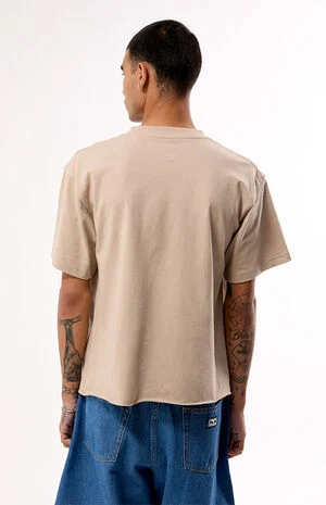 Tan Premium Cropped T-Shirt image number 4