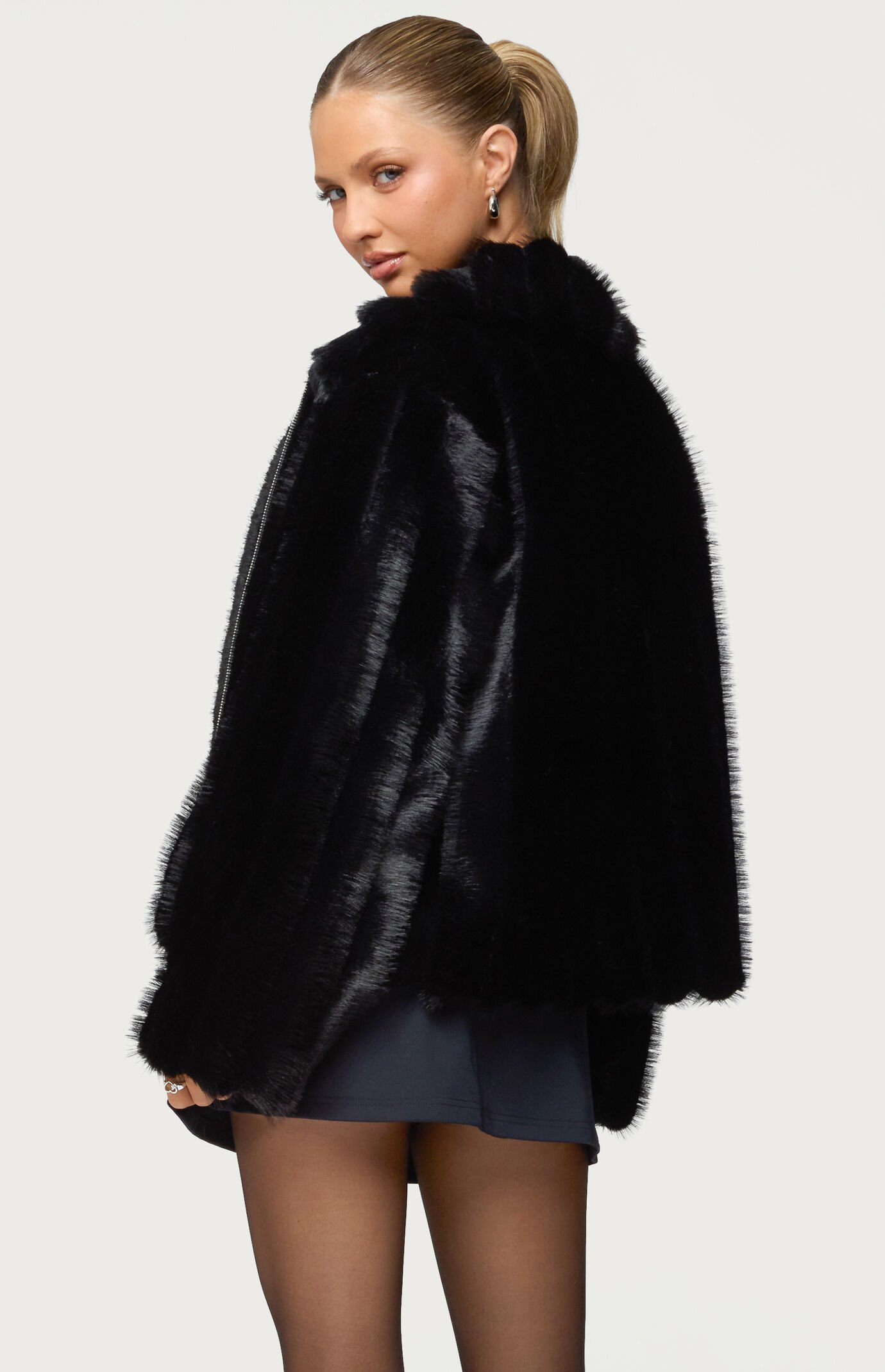 Edikted Tedi Faux Fur Jacket