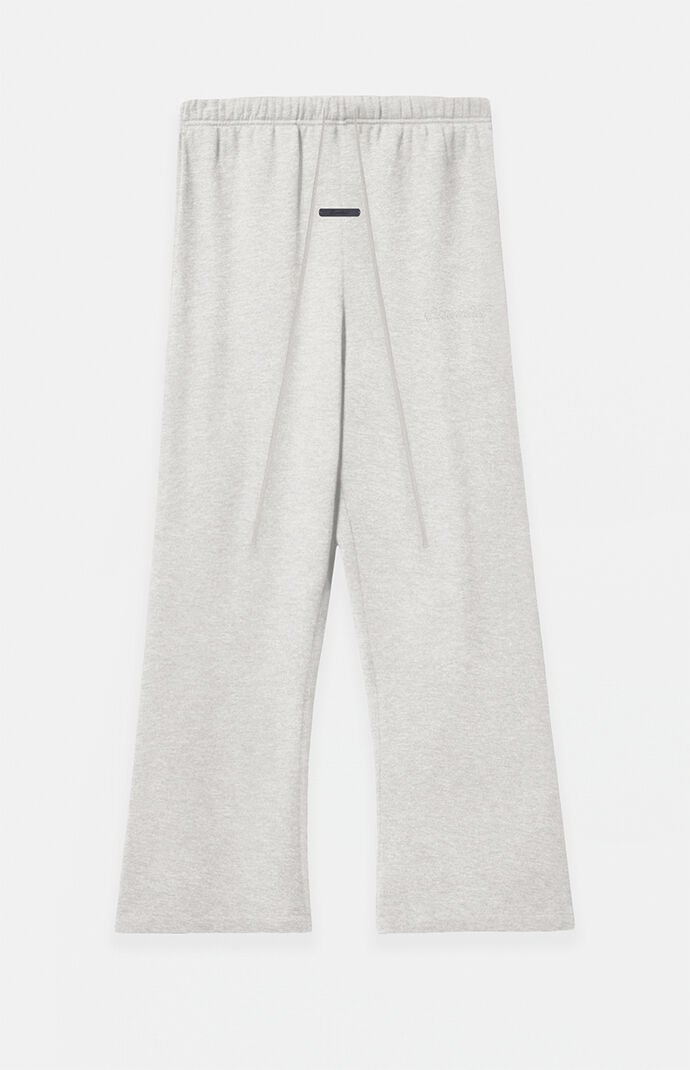 Fear of God ESSENTIALS Oatmeal Heather Signature Classic Flare Sweatpants