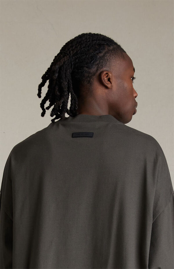 Essentials Men's Tech Stretch Long Sleeve Shirt - Relaxed Fit Performance Top