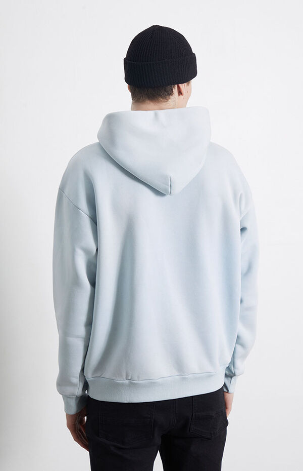 R13 bleached light blue sweatshirt clearance