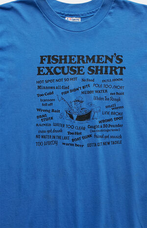 '90s Fishermen's Excuse Shirt Graphic T-Shirt image number 3