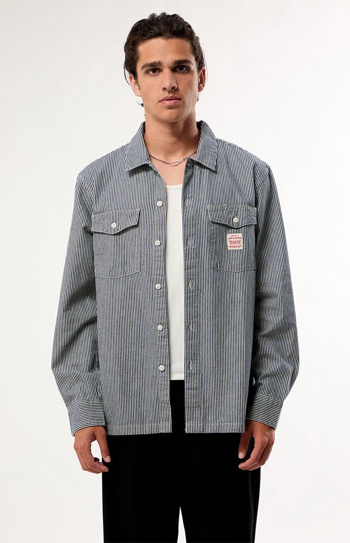 Levi's Striped Long Sleeve Worker Shirt