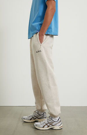Oatmeal Fleece Jogger Sweatpants image number 4