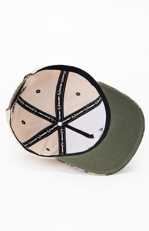 Camo Vintage Deer Edge Snapback Hat image number 5