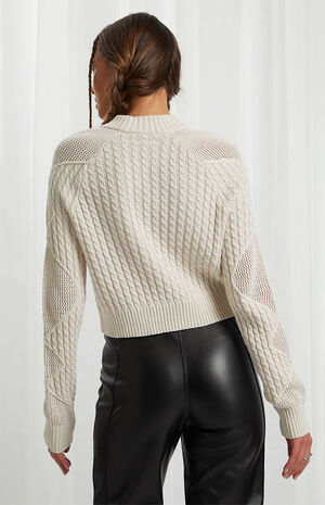 Lovely Heart Mock Neck Sweater image number 4