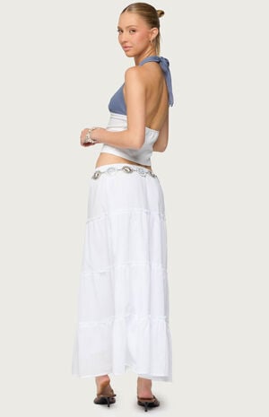 Petite Charlotte Tiered Maxi Skirt image number 4
