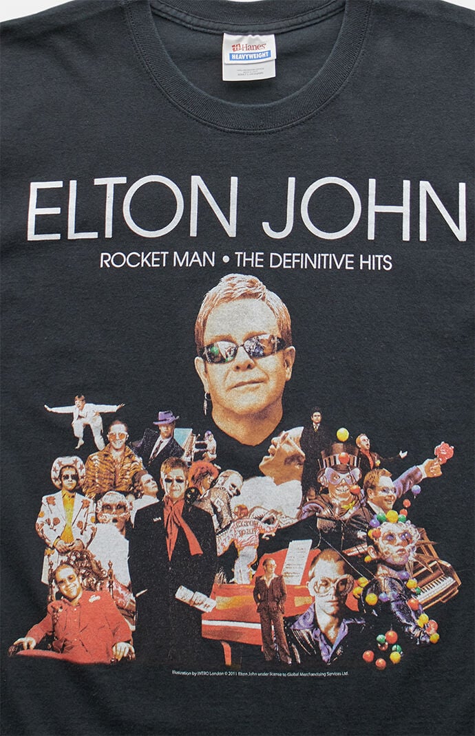 PS VINTAGE 2000s Elton John Rocket Man Graphic T-Shirt
