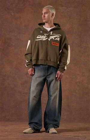 Mason Baggy Barrel Jeans Dark Blue image number 1