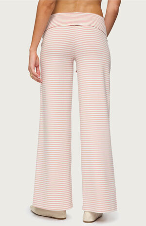 Lilah Striped Fold Over Pants image number 3