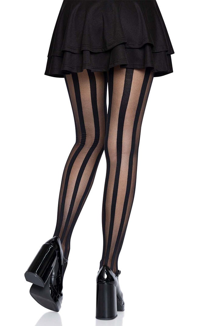 Leg Avenue Beck Vertical Striped Tights