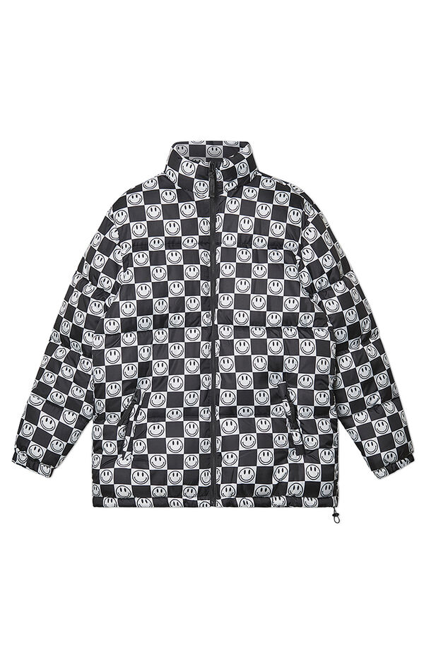 Checkerboard Puffer Jacket