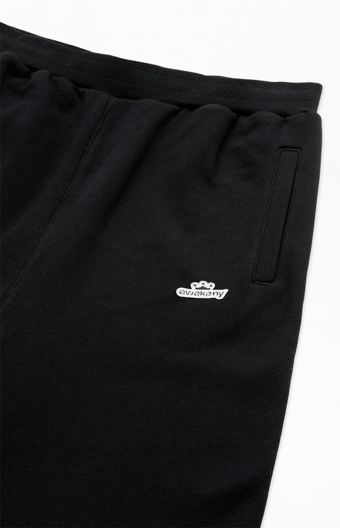 Awake NY Black Crown Logo Sweatpants