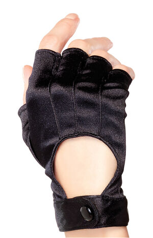 Costume Fingerless Motorcycle Gloves image number 2