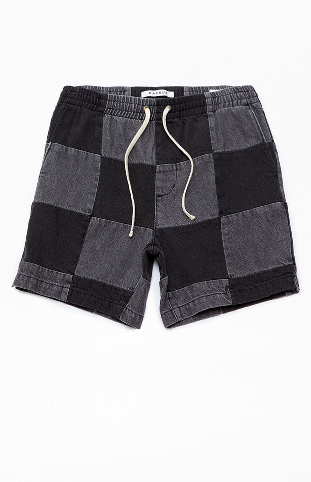 PacSun Jason Denim Patchwork Volley Shorts PacSun