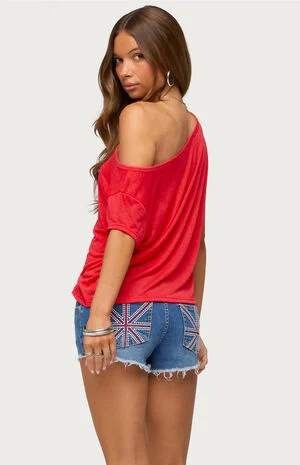 Amora Off Shoulder Sheer Top image number 3
