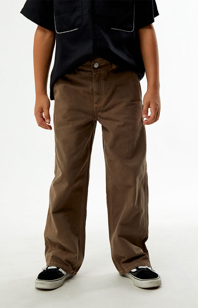 Pacsun Kids Carpenter Baggy Pants Brown