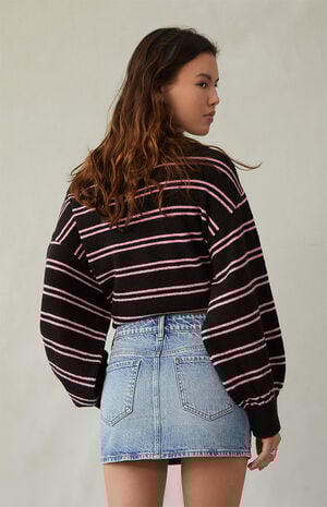 Bella Stretch Medium Indigo Mid Rise Denim Mini Skirt image number 4