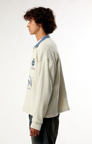 Hudson Long Sleeve Rugby Polo Shirt image number 3