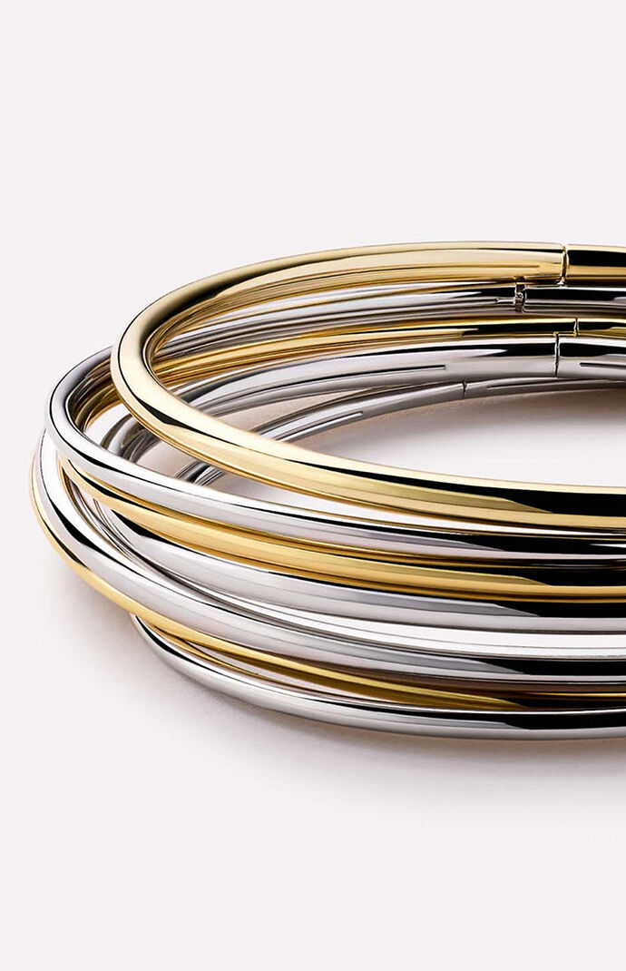 Ana Luisa Carter 3mm Silver Bangle Bracelet