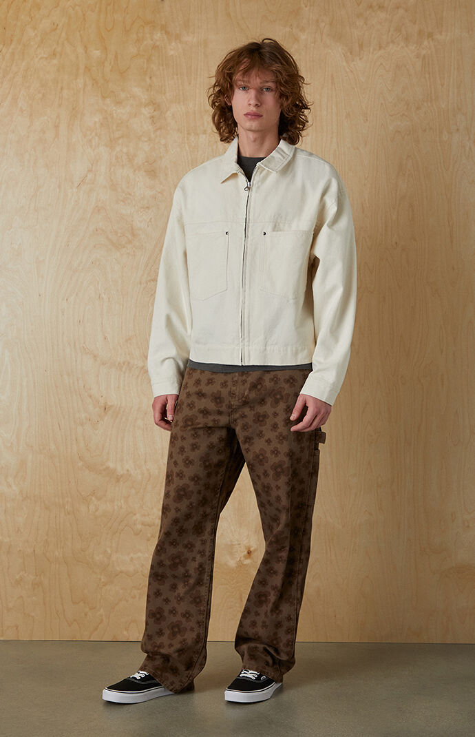 Pacsun Cream Billie Gas Jacket | Pacsun