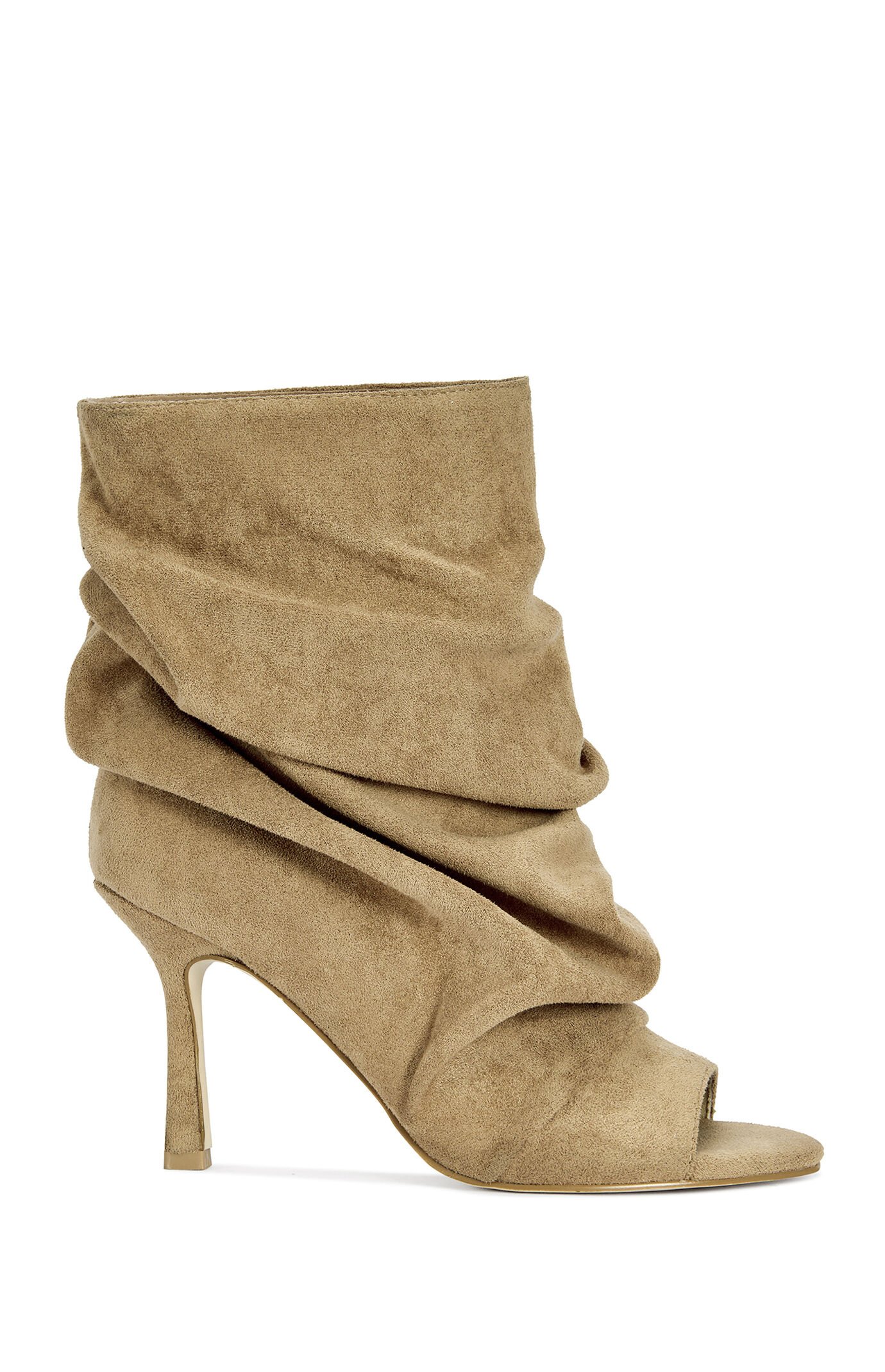 AZALEA WANG Women's Light Brown Apex Stiletto Booties