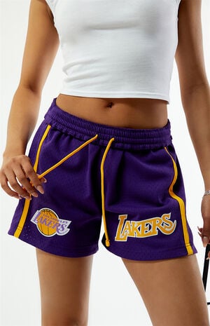 NBA LA Lakers Mesh Jump Basketball Shorts image number 2