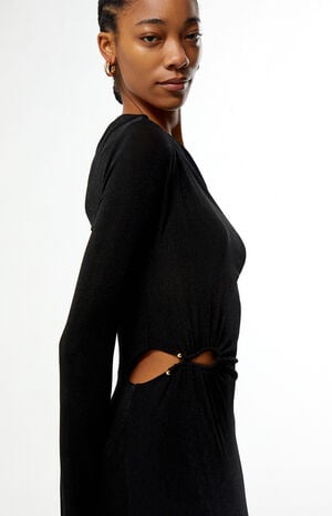 Maren Jeweled Asymmetrical Maxi Dress image number 2