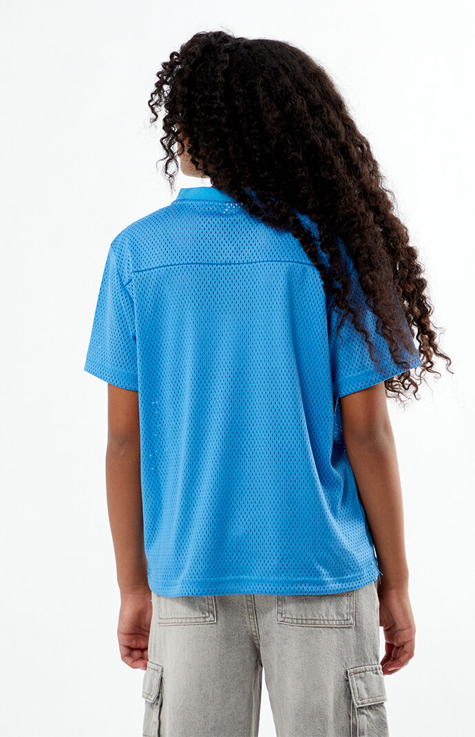 Pacsun Kids All Stars Light Blue Mesh Soccer Jersey