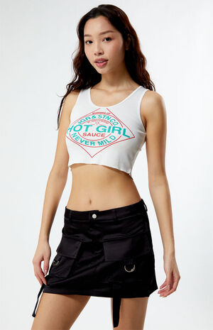 Hot Sauce Cropped Tank Top image number 1