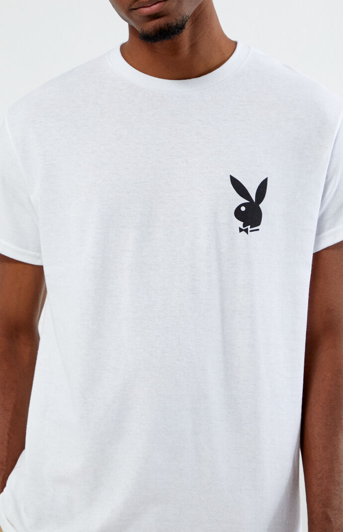 Playboy By PacSun White Bunny Lockup Short Sleeve T-Shirt | Pacsun