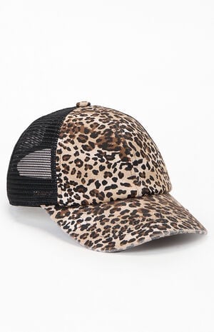 Leopard Trucker Hat image number 1