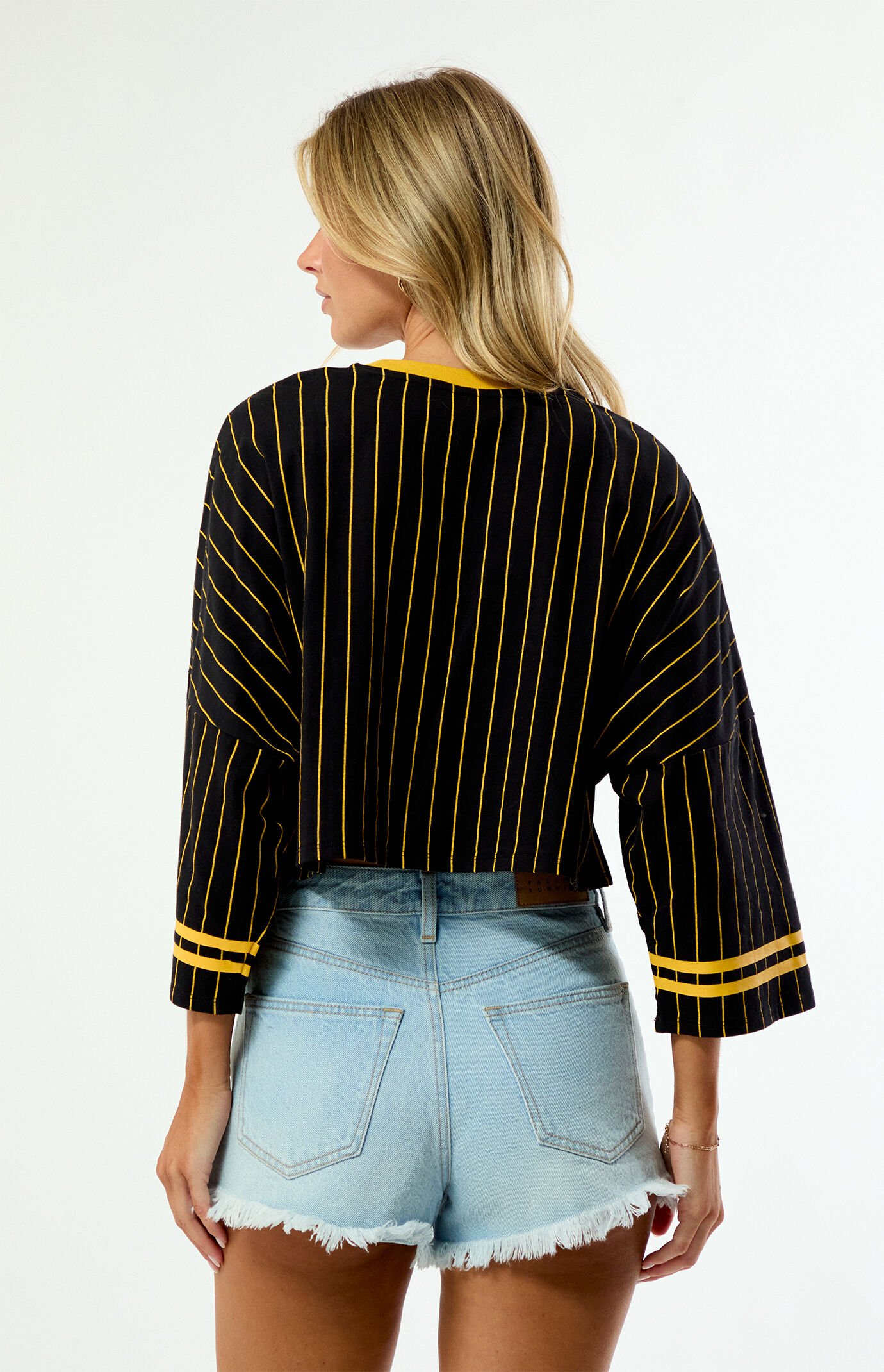 WILD COLLECTIVE San Diego Sport Long Sleeve Cropped T-Shirt