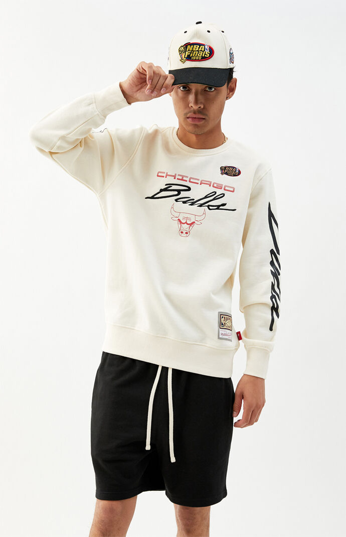 Bulls Flames Crew Neck Sweatshirt